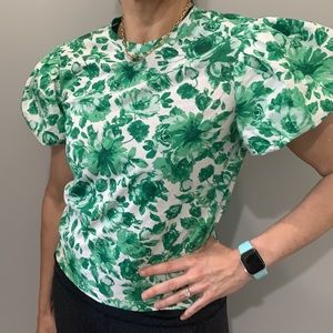 Zara puff sleeve shirt